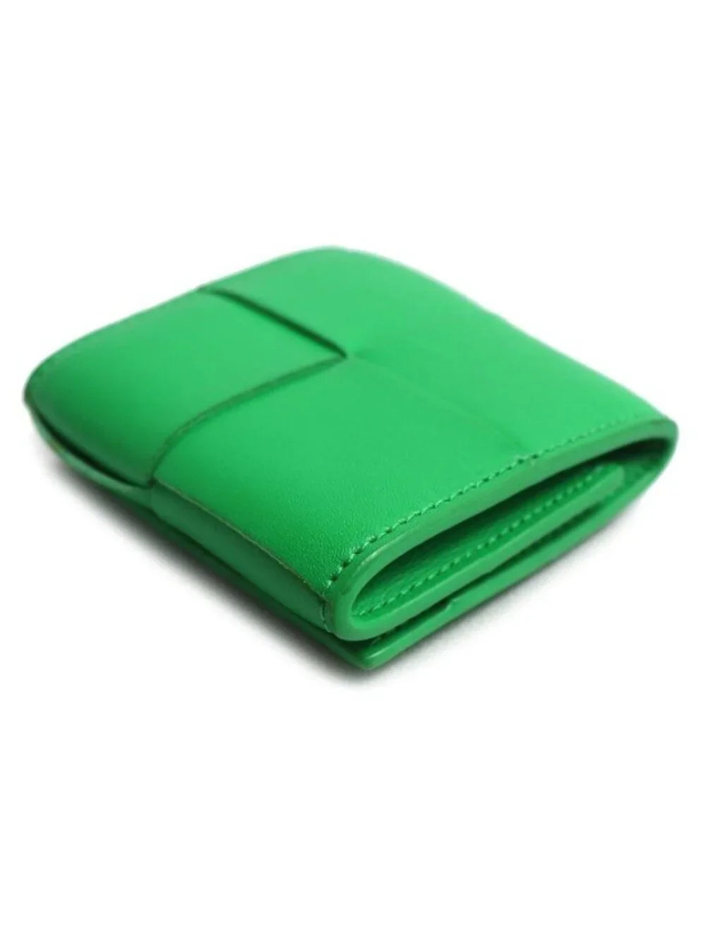 Bottega Veneta Maxi Intrecciato Coin Case Green